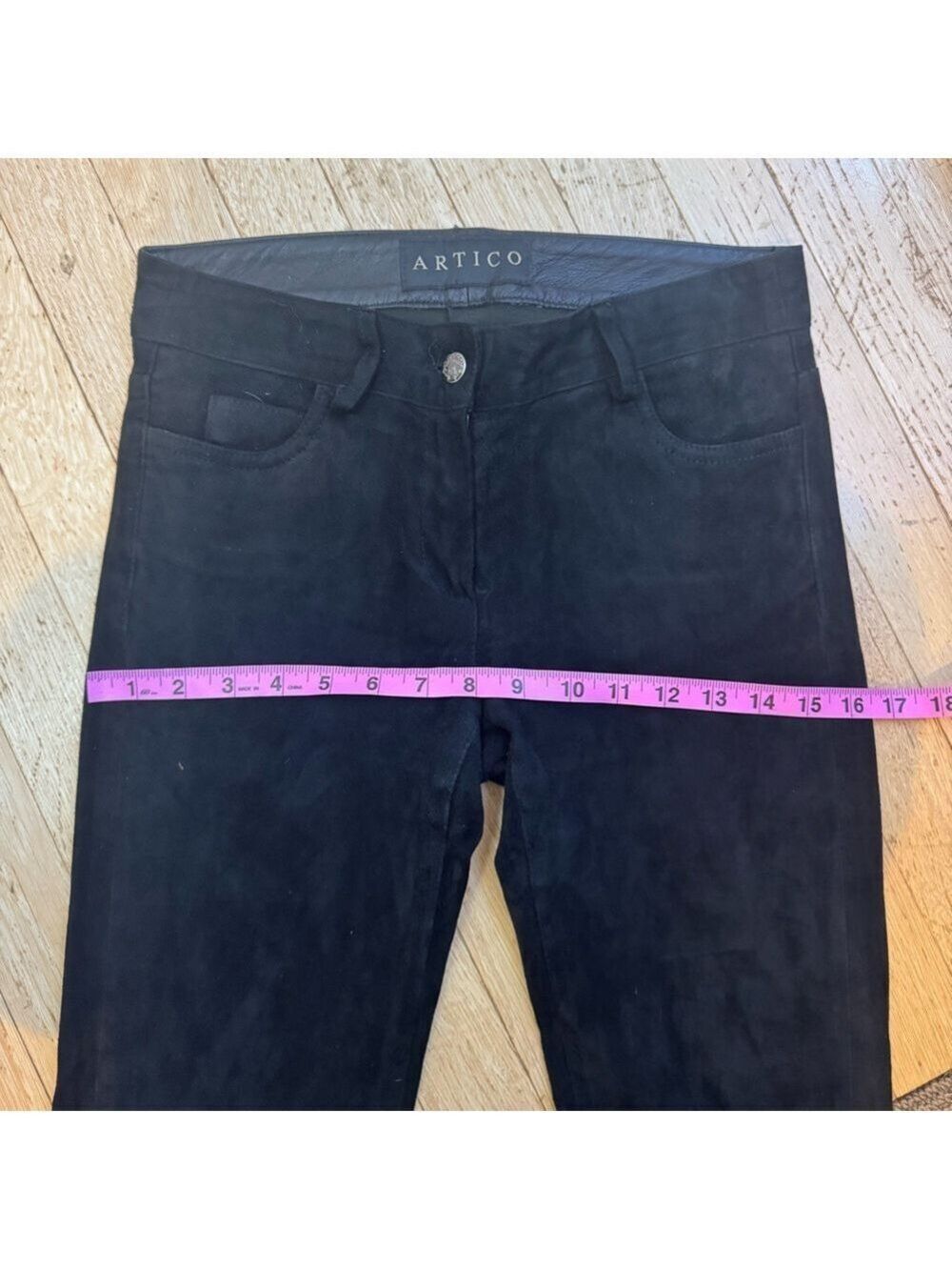 ARTICO {AXEL’S VAIL} Suede Black Pants - Picture 16 of 17